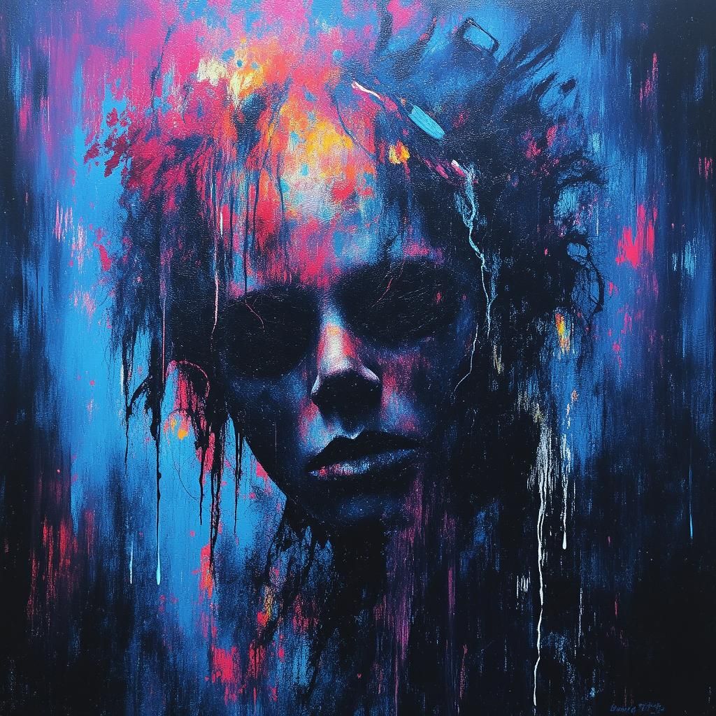 VaporPunk Guy in Another Dimension - Grainy Chaotic