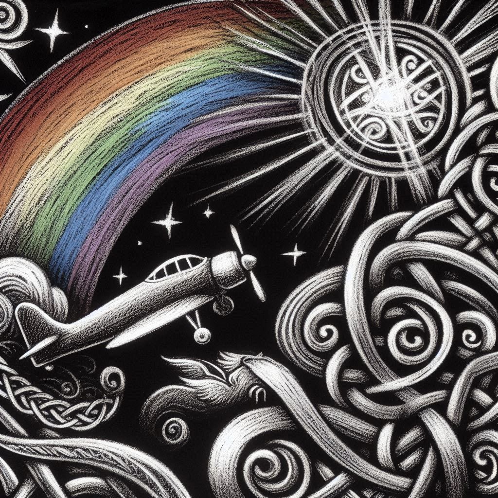 June Art Jam Images- plane