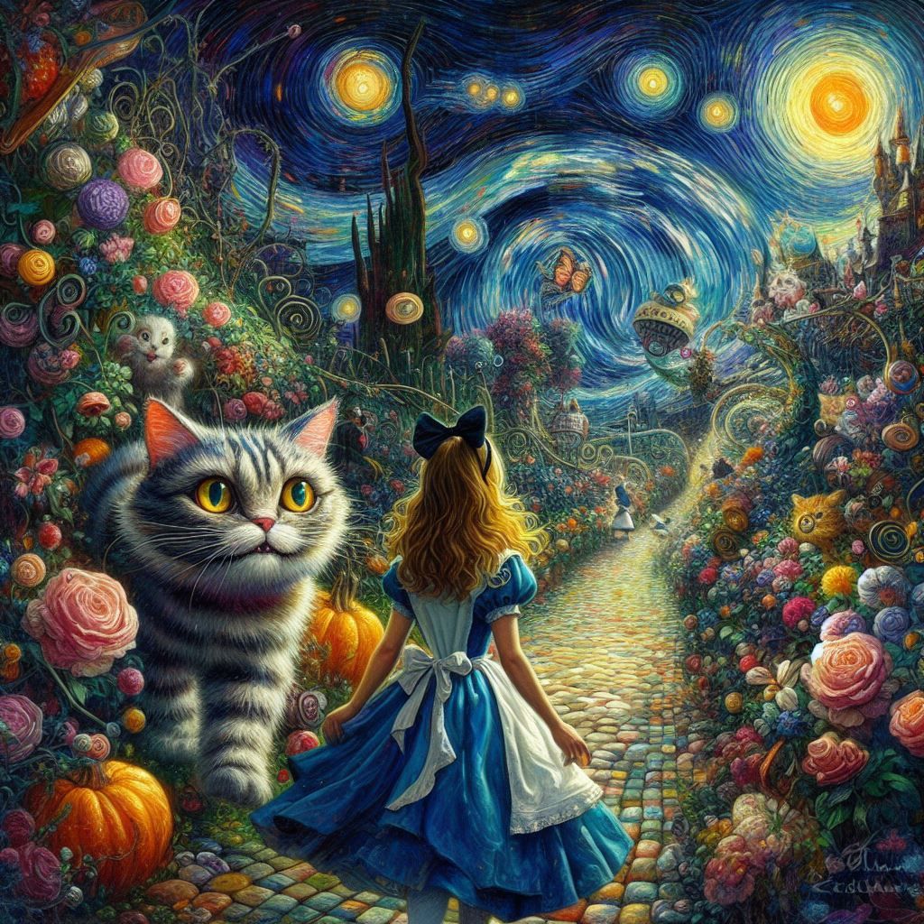 Alice meets the Cheshire Cat