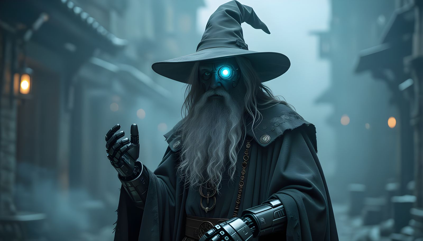 Gandalf as a cyborg  by @KOSH
