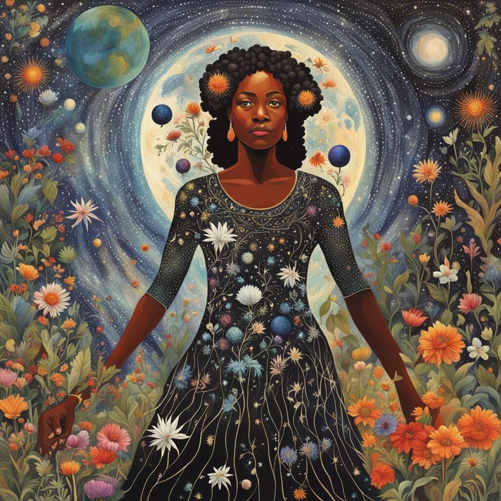 Mother Nature, resplendent in her dress a tapestry of the co...