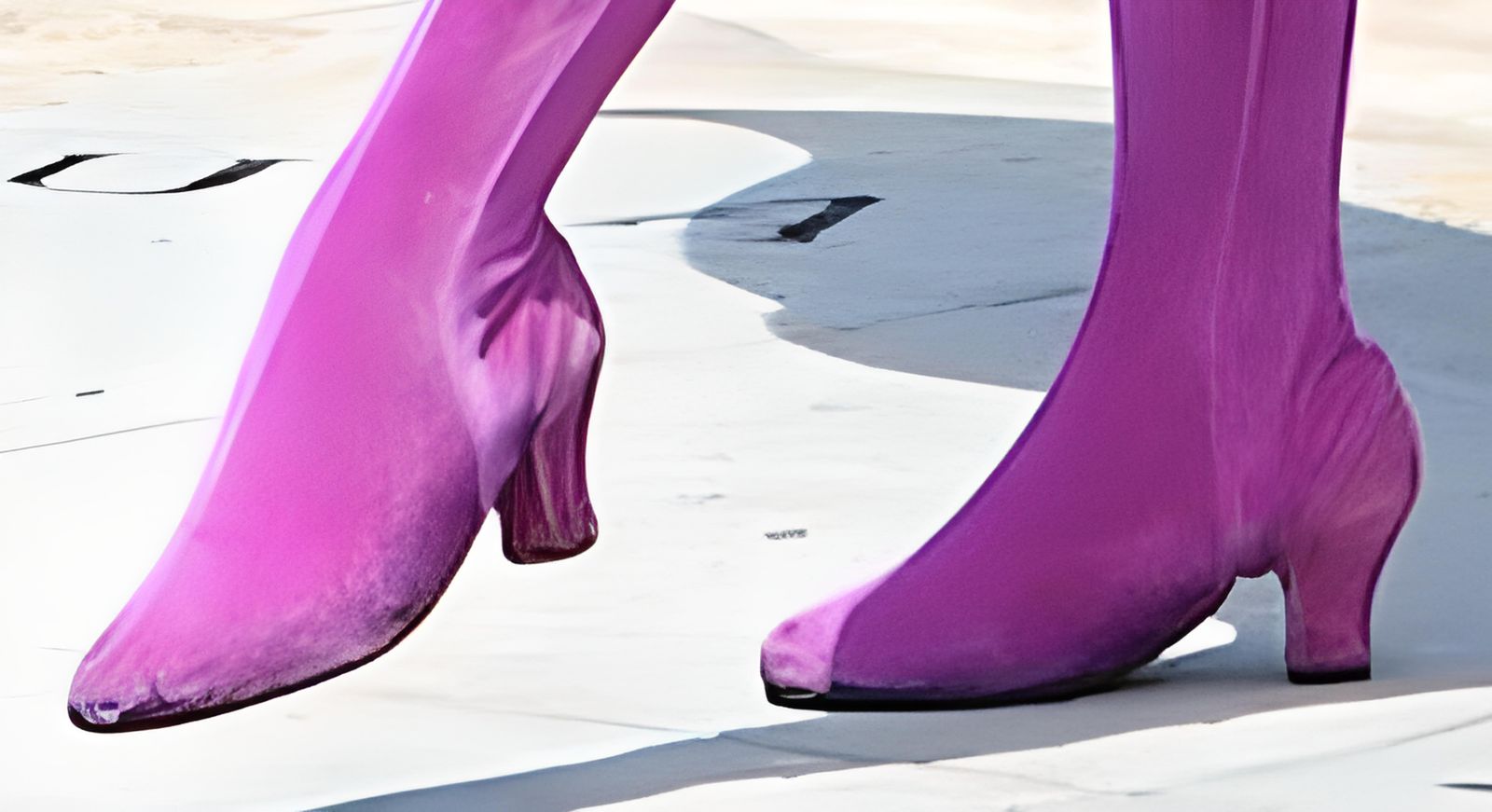 Gypsy's Pink Heeled Feet