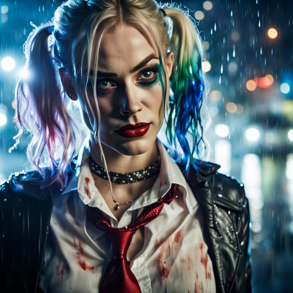 Harley Quinn After Battle - Ai Generated Artwork - Nightcafe Creator