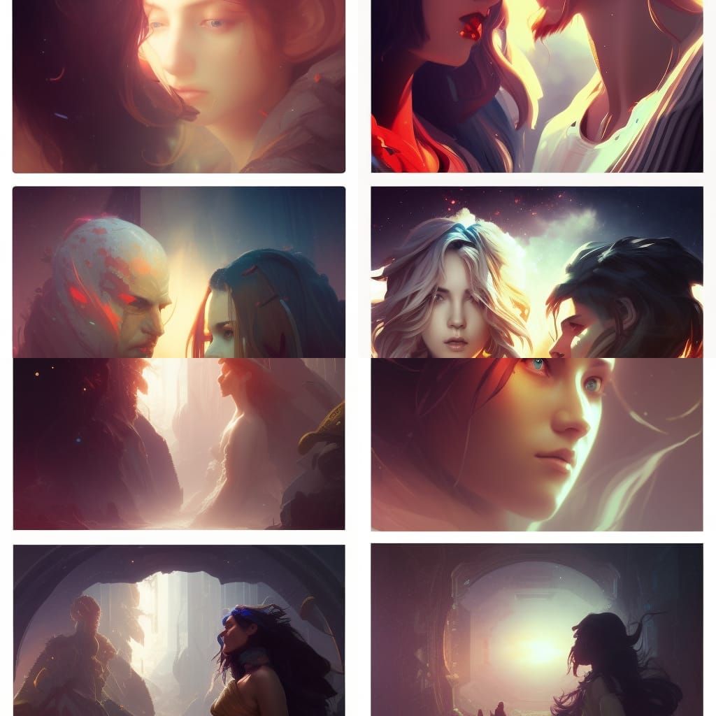 Moon and stars couple 2