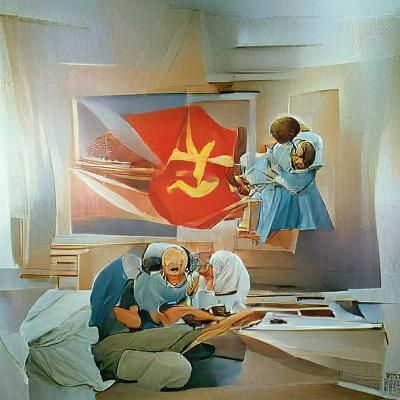 ussr propaganda painting