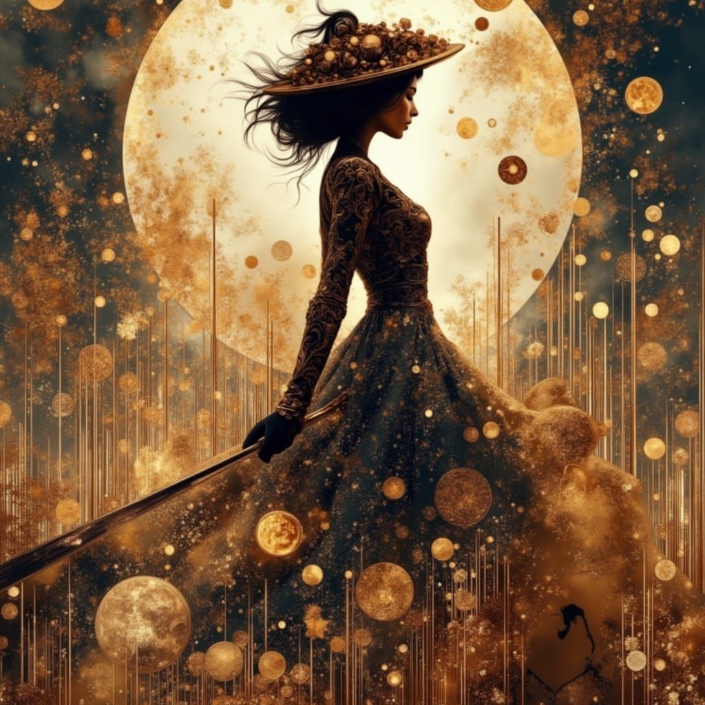Silhouette, breathtaking beauty, realistic, detailed  background, Royo, Bagshaw, Chevrier, Lou Xaz, Ferri, ...  by @Andy Does AI