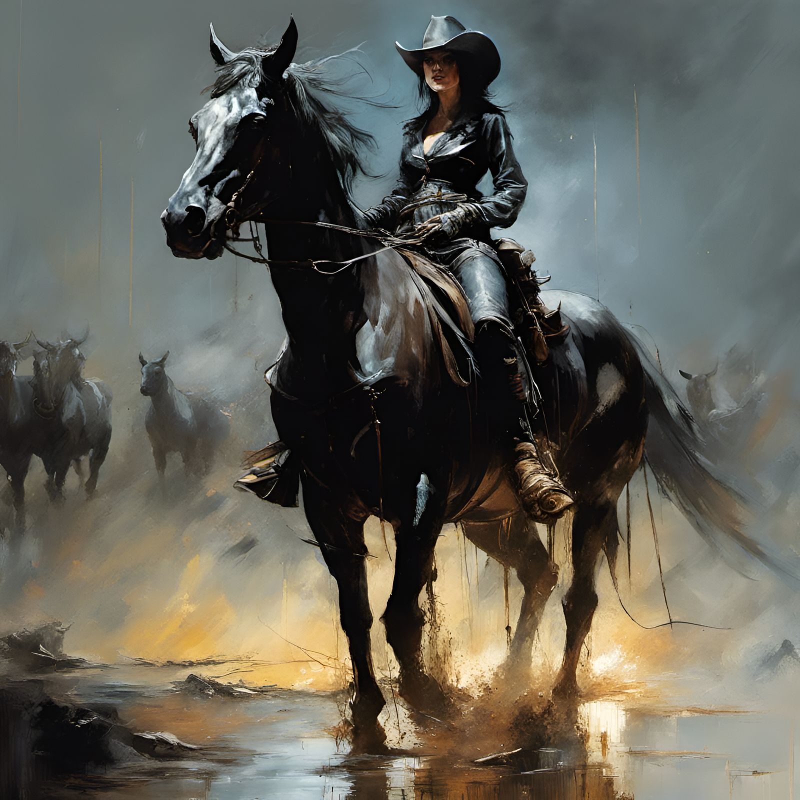 Old West Cattle Rustler  by @Mikoshi