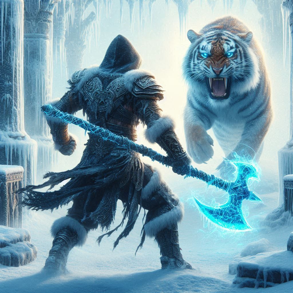 Gladiator and Tiger