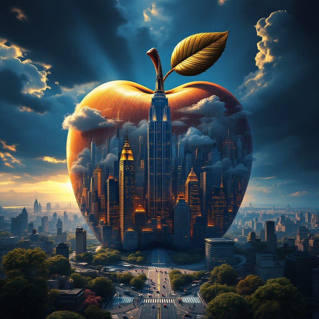 The Big Apple  by @Blacklakemermaid