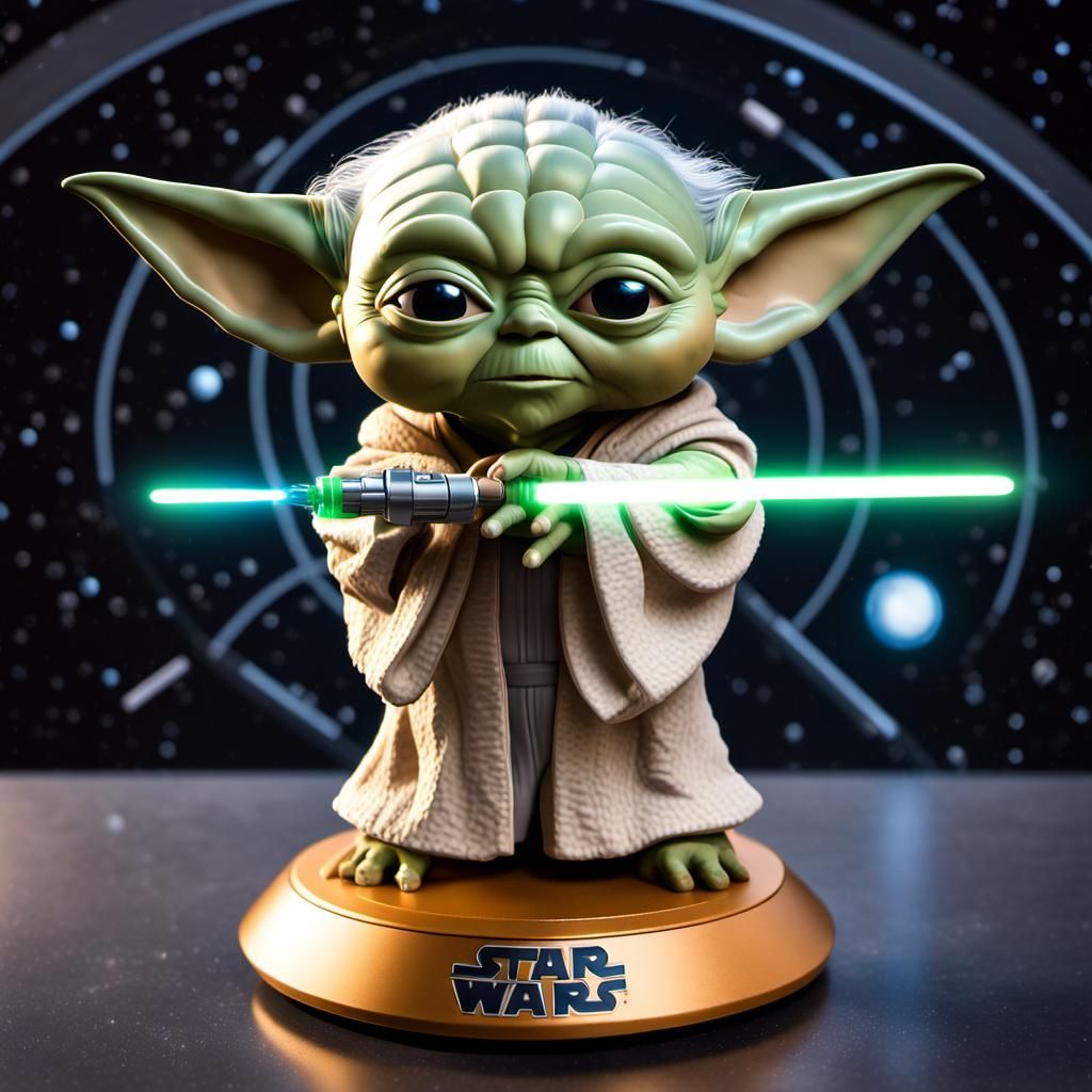Lightsaber Yoda  by @Blue Light