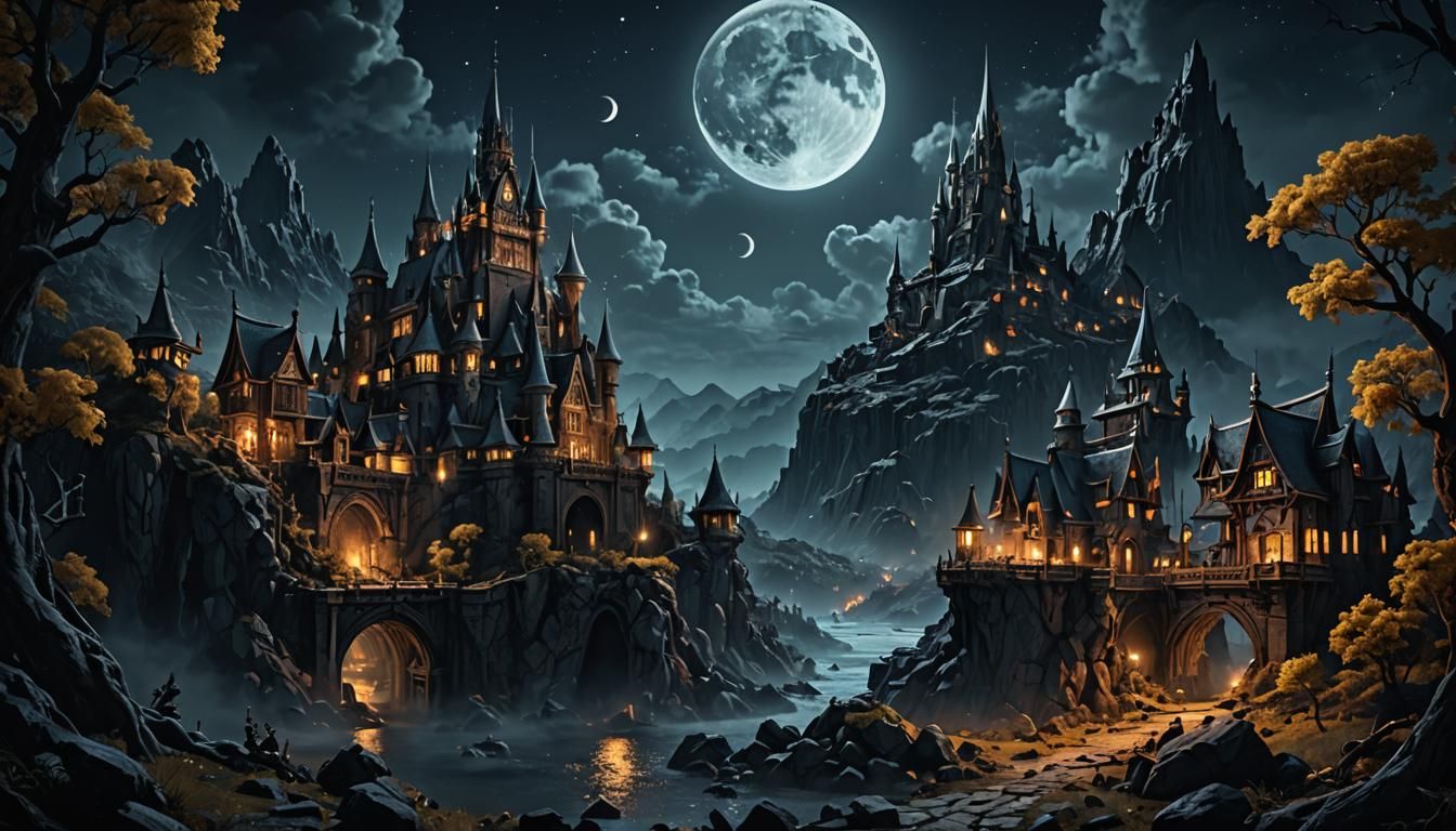 On a Moonlit Night  by @Wicked Wonderland