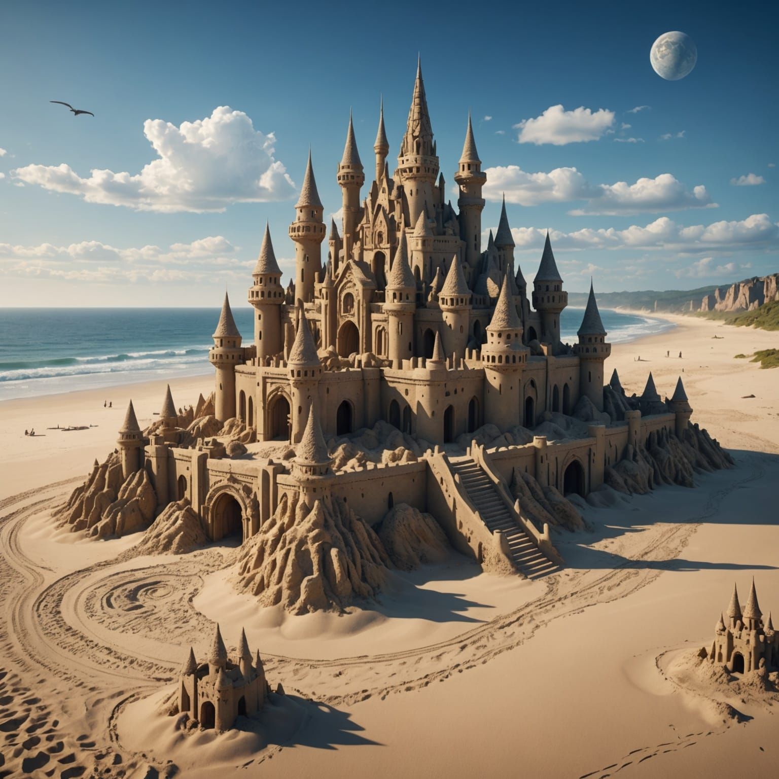 Giant Sand Castle  by @Chloe