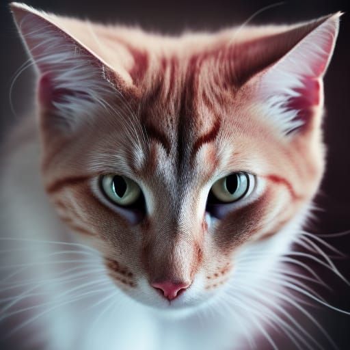 pink long hair cat