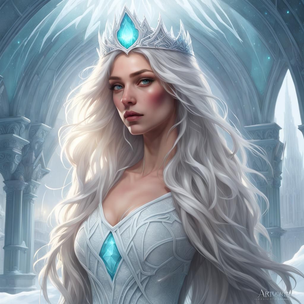 Ice princess - AI Generated Artwork - NightCafe Creator