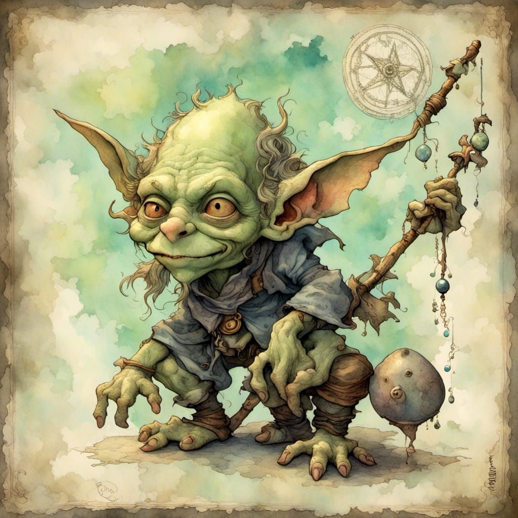 <lora:Blue Moon:1.0> goblin