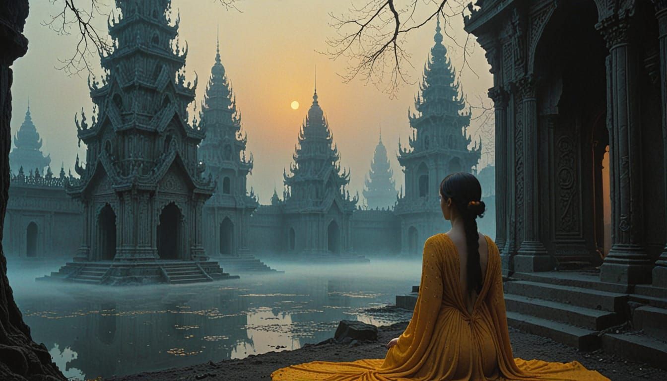 Ethereal awakening within sacred dreams of forgotten realms