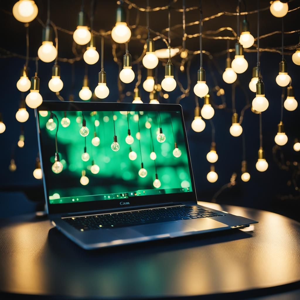 Lightbulbs and tech  by @Valentin