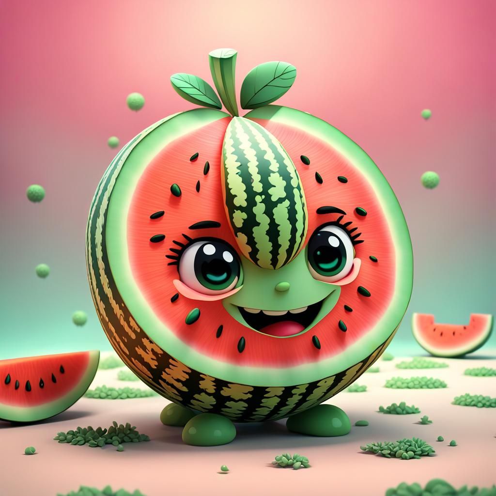 Chibi watermelon