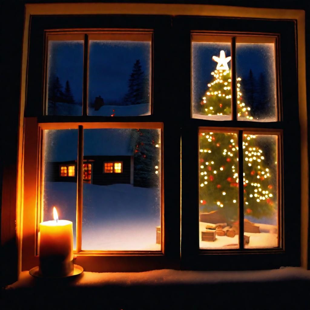 Light a candle in your window. AI Generated Artwork NightCafe Creator