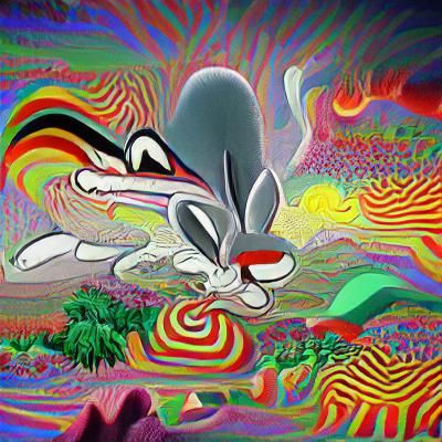 Bugs Bunny got into the acid again