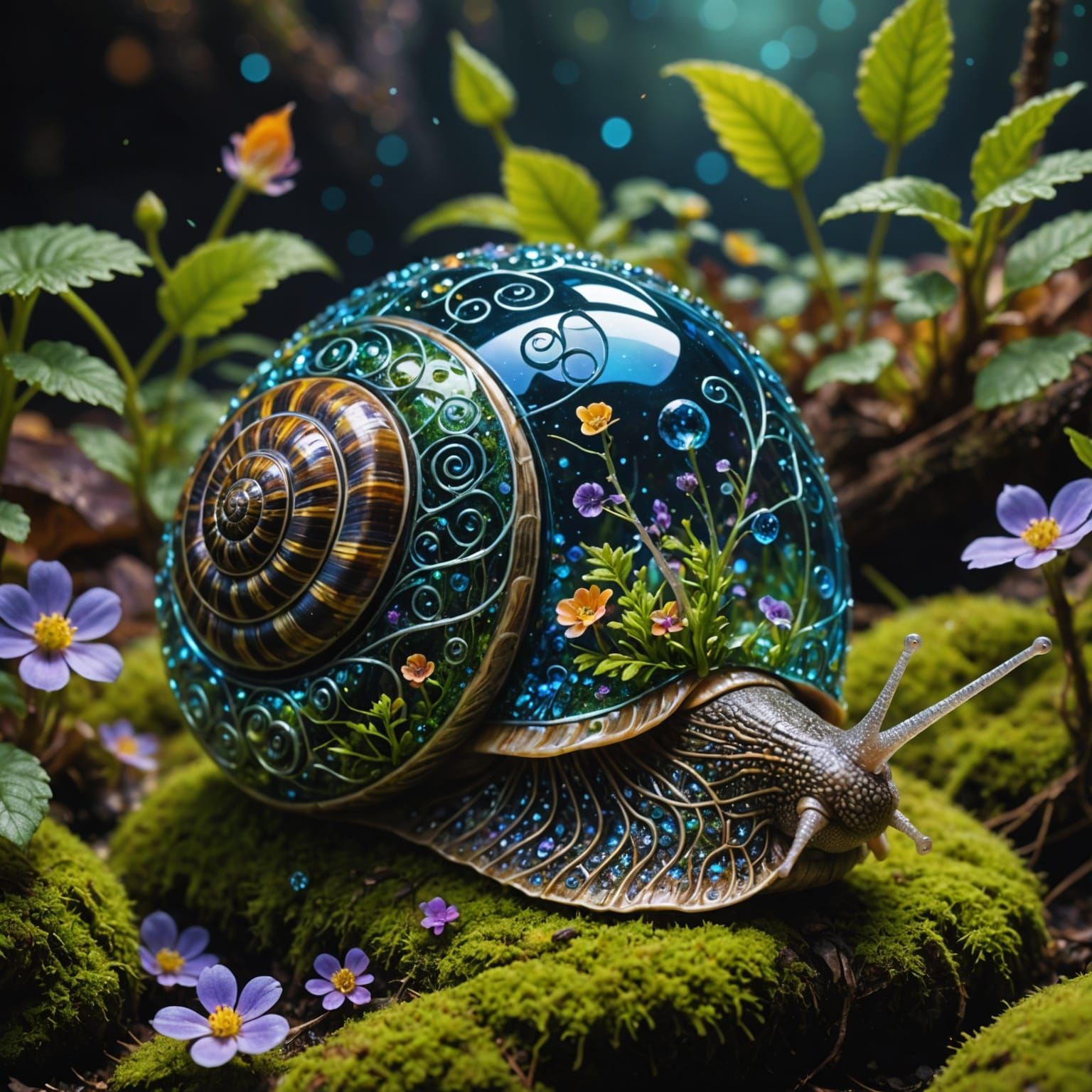 Fancy Snail  by @Thomas