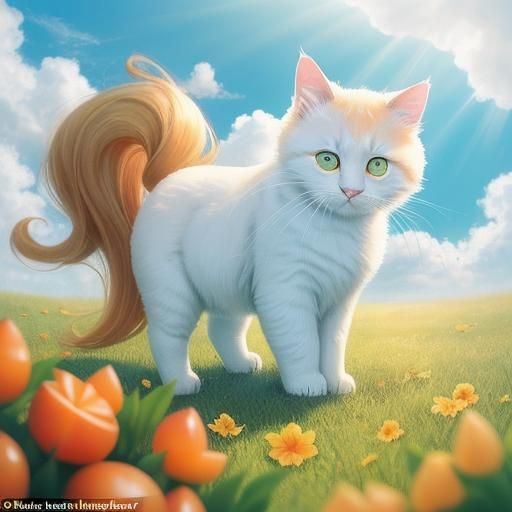 A healthy and fluffy weekend for you all 😻🍑🍊😻