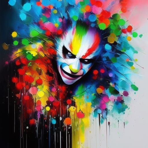 Hyperdetail Clowns, Speedpaint_with_large_brush_strokes_and ...