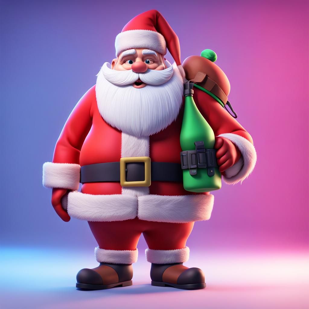 Santa Claus as a gang member