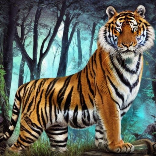 Bioluminescent Mermaid in Crystal Cavern