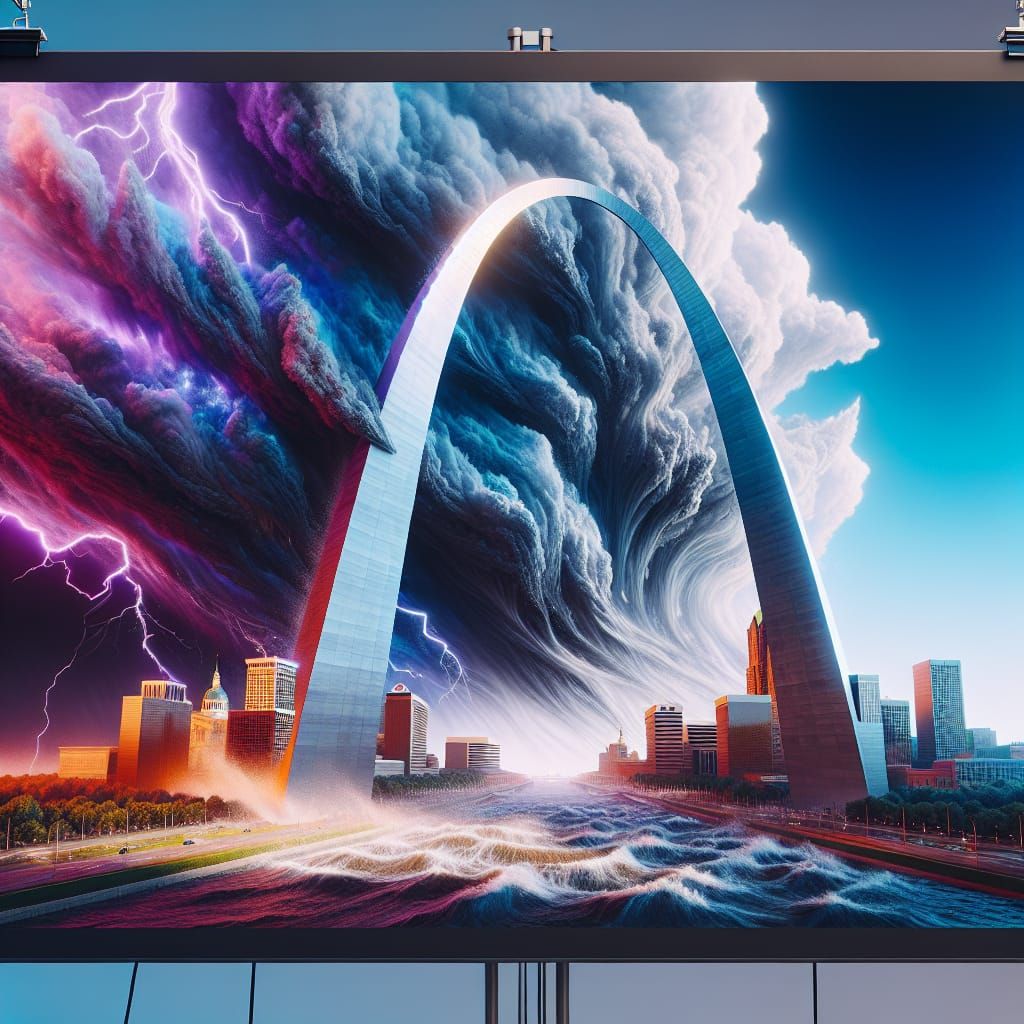 Storms St.Louis arch