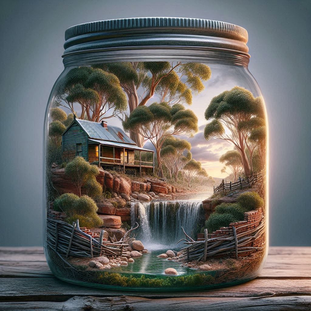 The outback in a glass jar