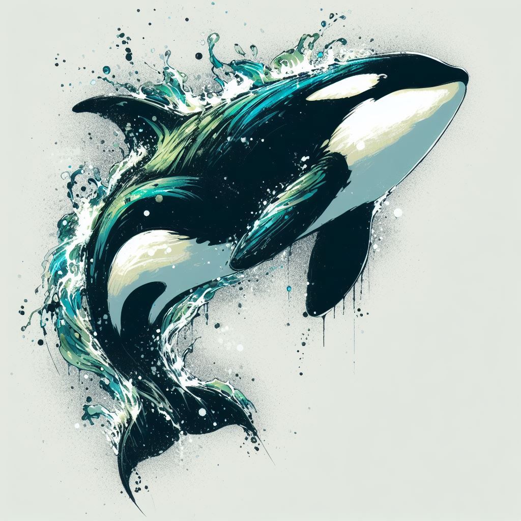 Sea Glass Orca