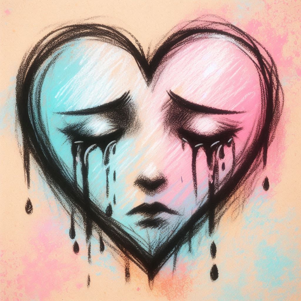 Tears - A heart collapsing