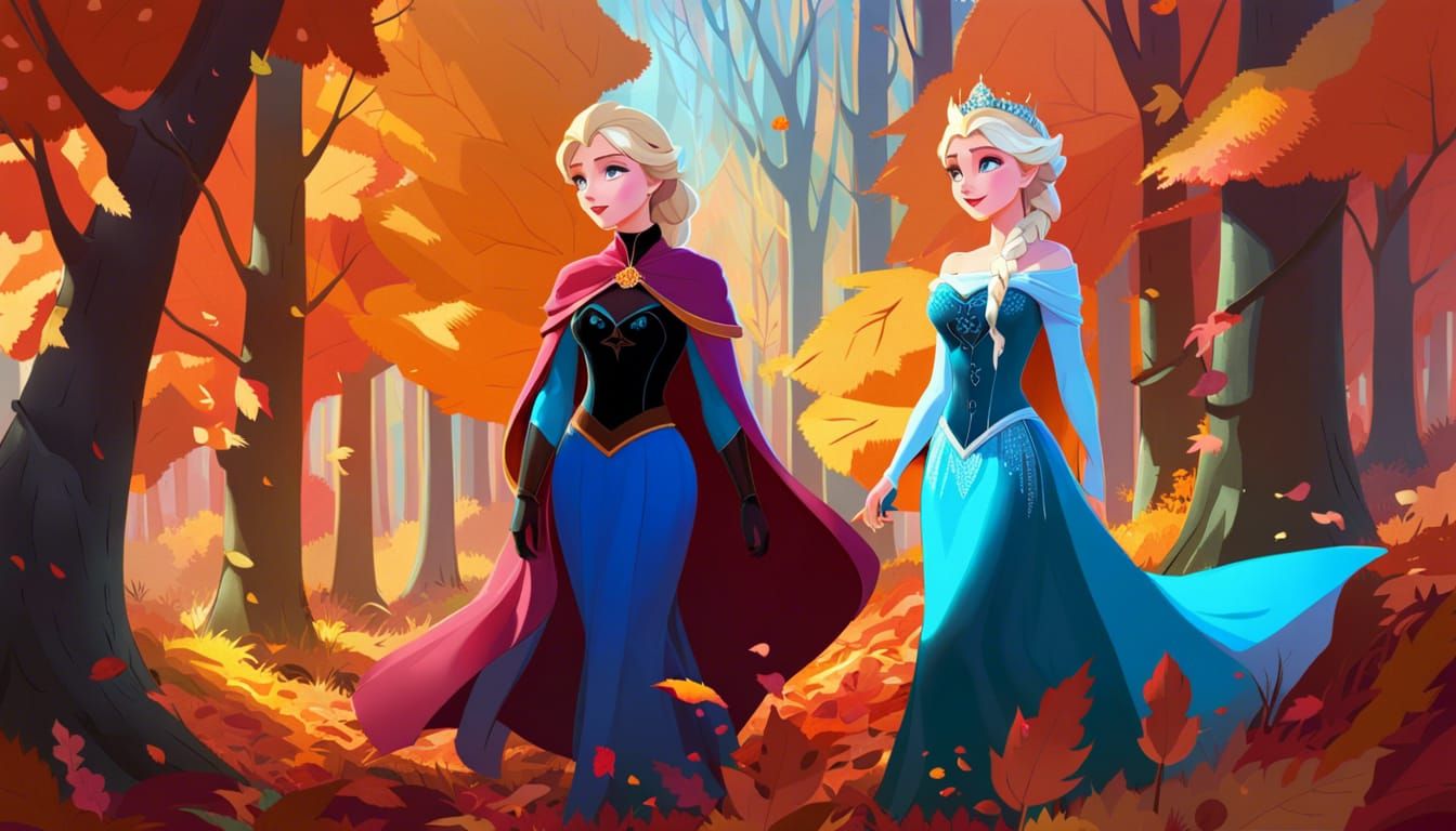 collaboration Elsa double.... AI Generated Artwork NightCafe Creator