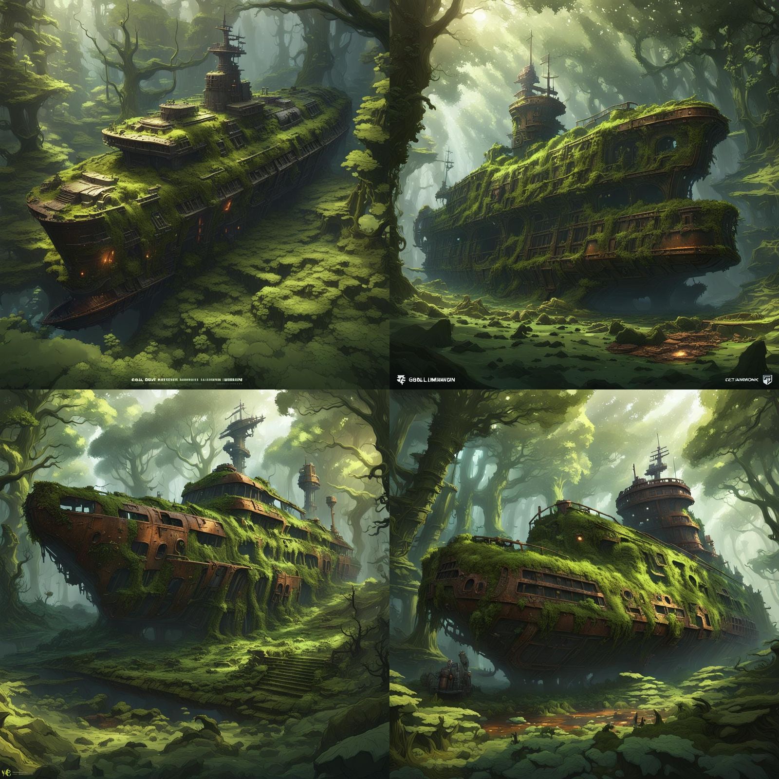 rusty warship