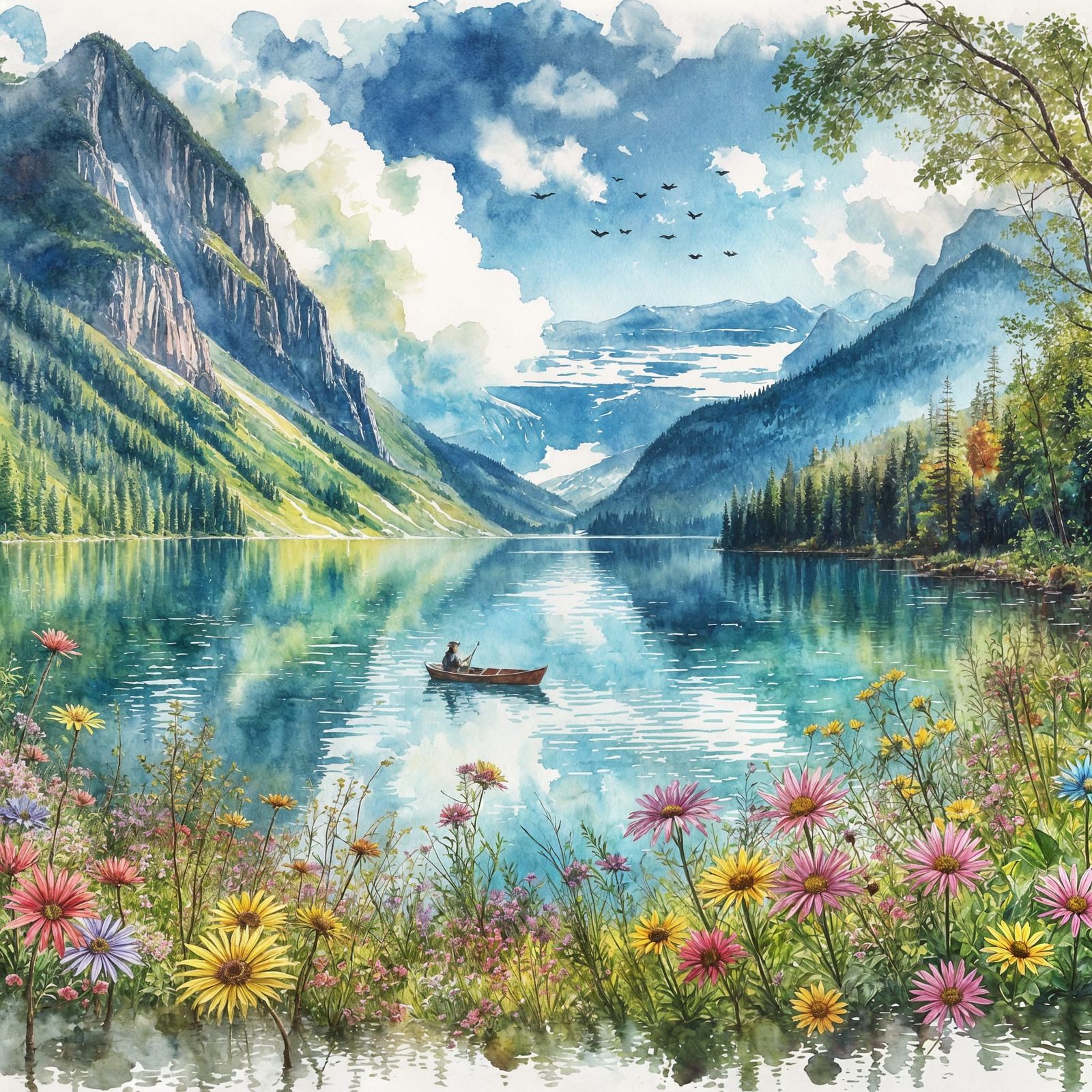 Lake in the Mountains