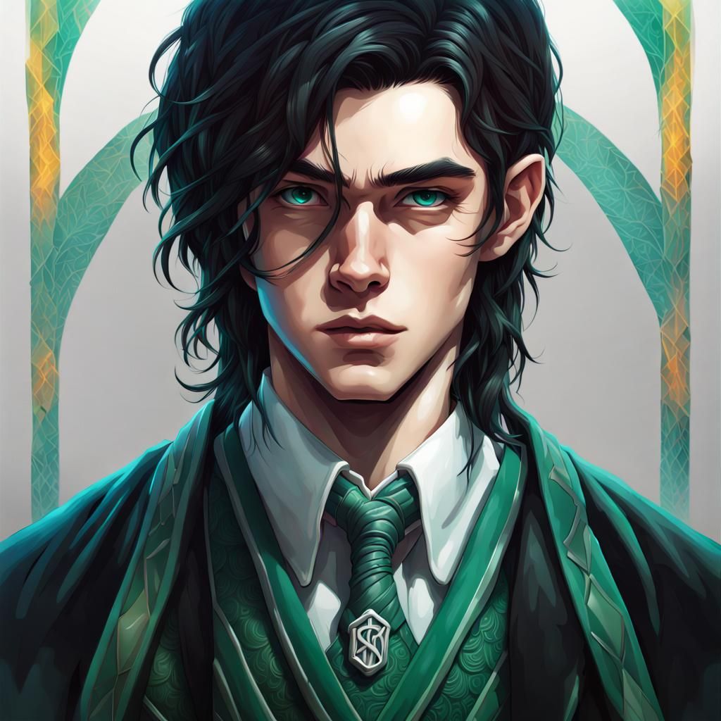 A slytherin boy - AI Generated Artwork - NightCafe Creator