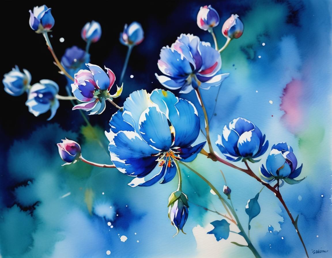 Watercolor Masterpiece of Ethereal Beauty