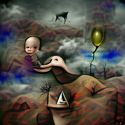 little dark age digital illustration surrealism mixed media