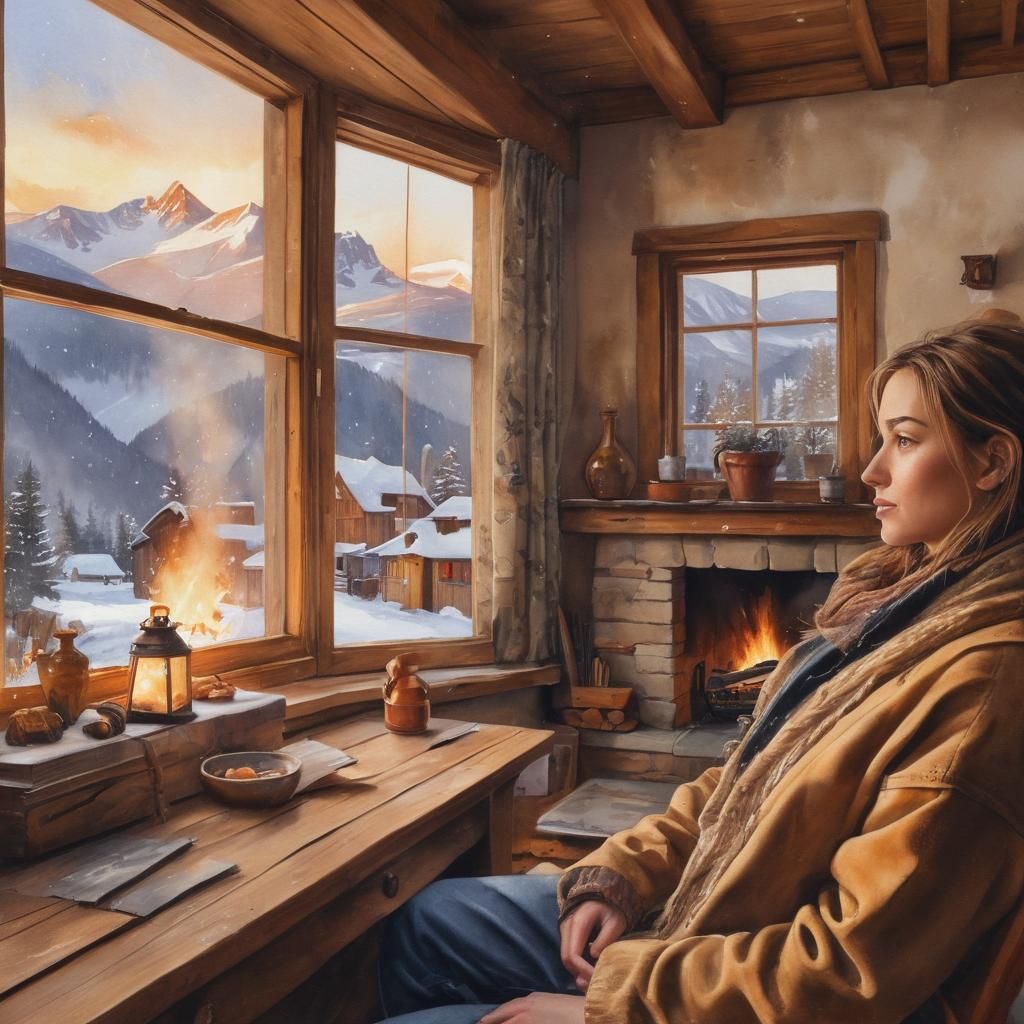 Blank Peaceful Stare