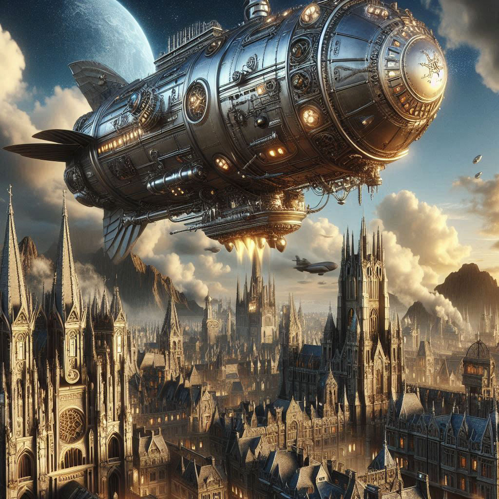 gothic steampunk city