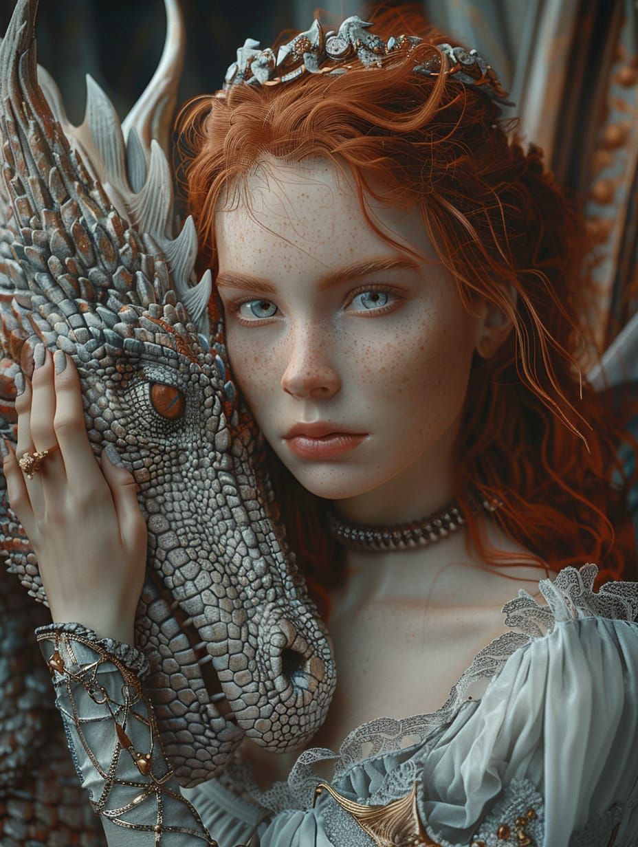 A Maiden With Her Dragon Guardian