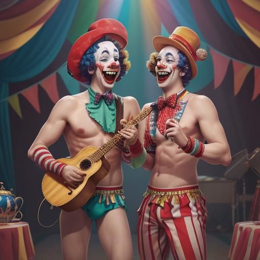 Two clowns