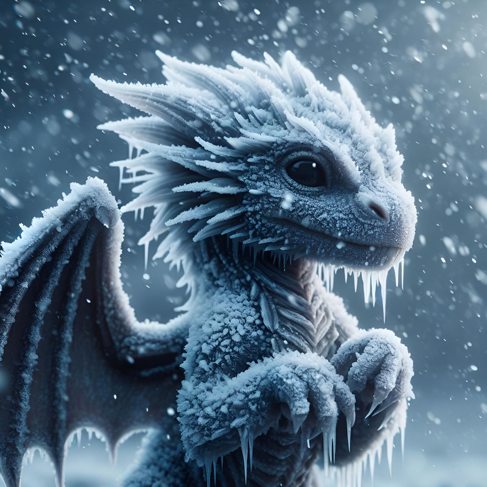 Icy Baby Dragon