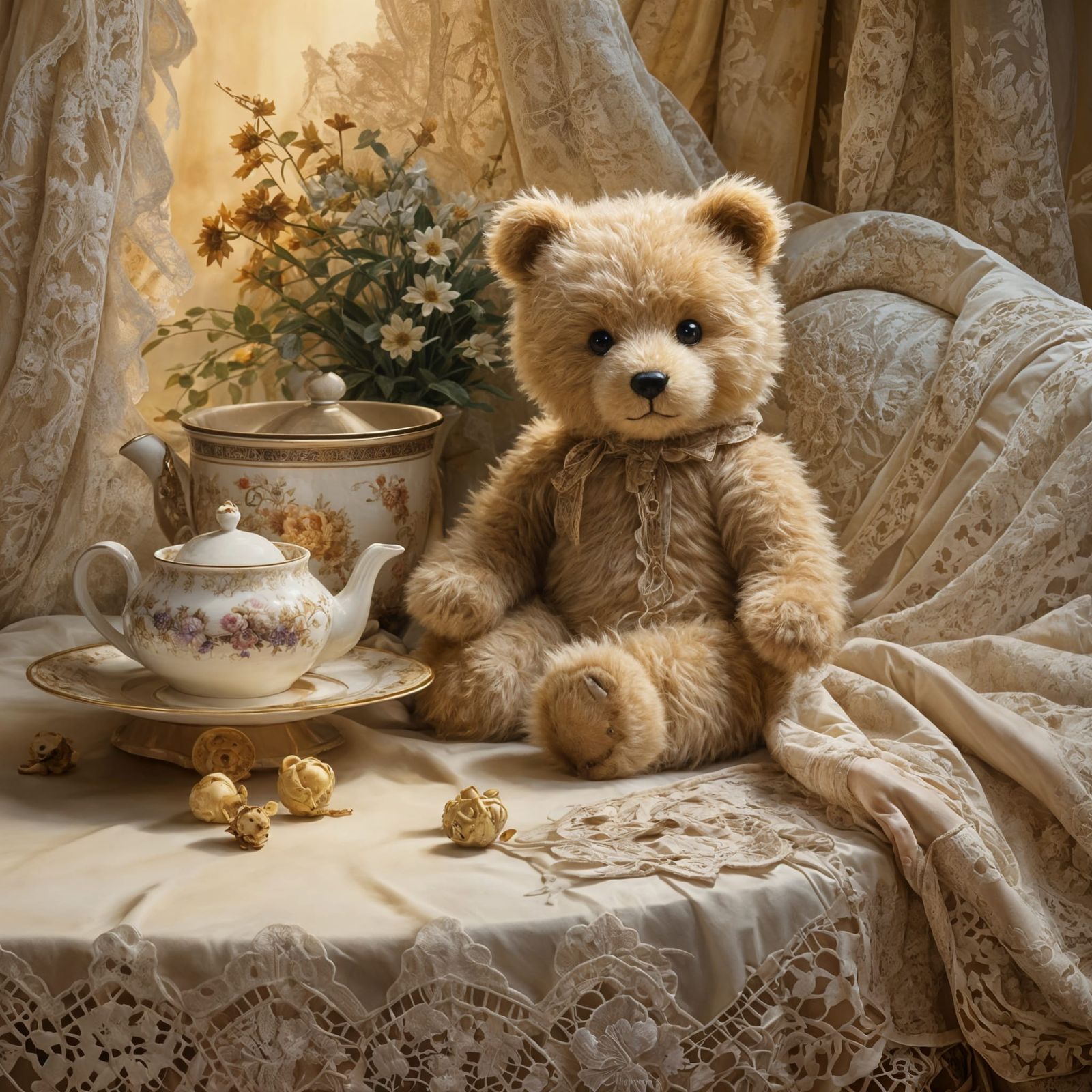 Teddy tea time!  by @Diana S