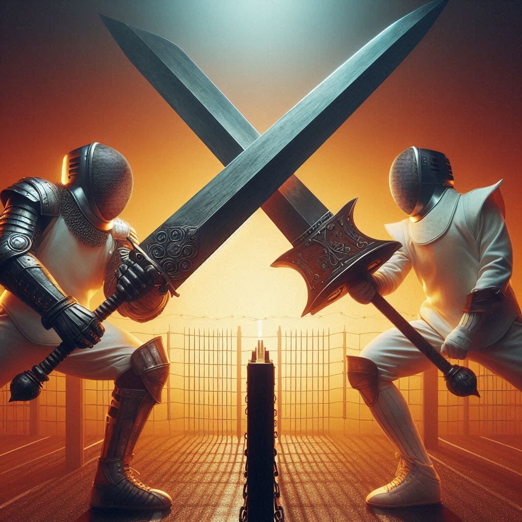 Now THAT'S what I call fencing!