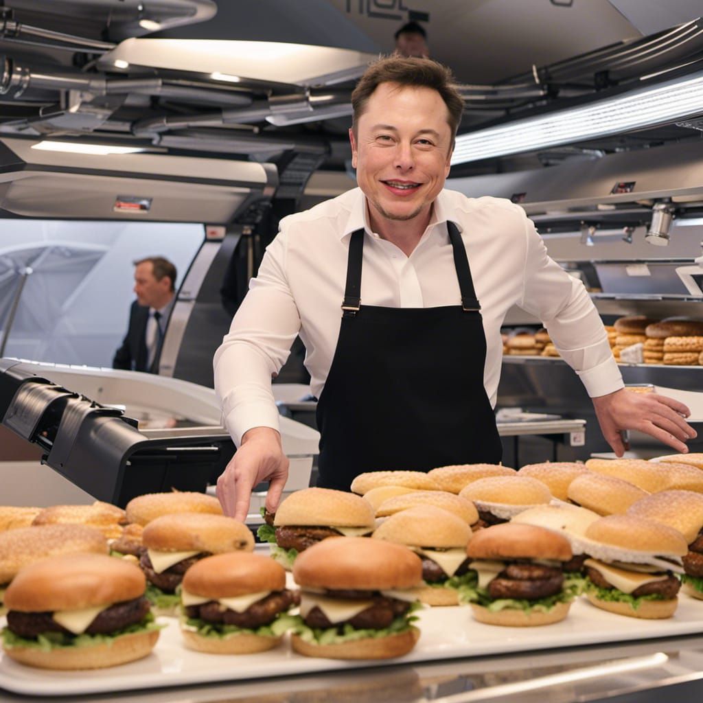 Elon Musk at McDonald's