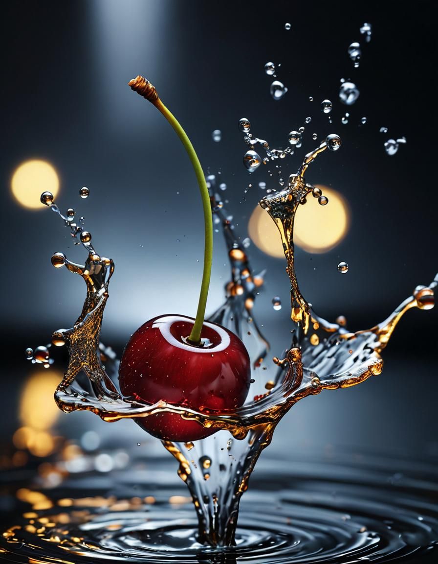 A Splash of Cherry  by @Zepp
