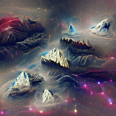 Mountains in space