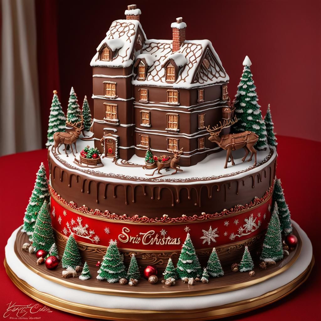 BEST CHOCOLATE CAKE OF THE YEAR FOR CHRISTMAS   by @Bama